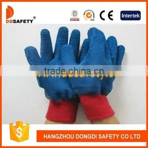 DDSAFETY 2017 Hot Sell Working Gloves Cotton Gloves With Blue Latex Gloves thumbnail-1