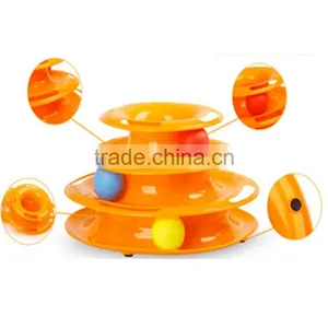 Kitty Cat Toy Cat Scratch Three-wheel Disc Play Ball Supplies Pet Cat Funny Cat Toy thumbnail-1