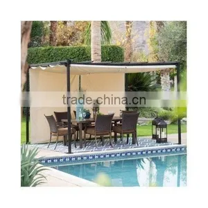 Retractable Canopy Shades Steel Pergola Gazebo thumbnail-1