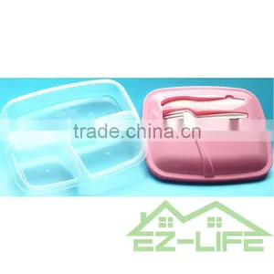 High Quality Meal Prep Premium Bento Lunch Box Containers- 3 Compartment Set With Lids Durable & Reusable for Kids and Adulte thumbnail-5