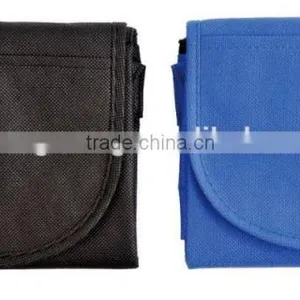 Black and Blue Foldable Zippered Totes Grocery Shopping Bags thumbnail-3