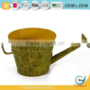 10 Inch Outdoor Plants for Pots Metal Flower Planters thumbnail-1