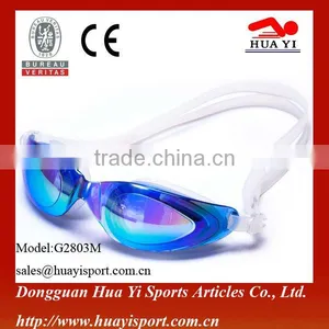 Mirror Coated Wholesales Durable Silicone Swimming Goggles thumbnail-3