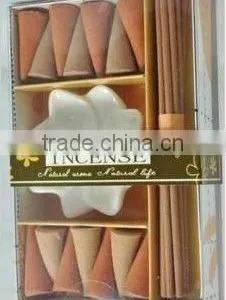 Scented Aromatherapy Cones With Ceramic Holder,aromatic Incense thumbnail-1