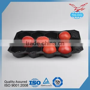 China Supplier Pvc Plastic Tomato Fruit Clamshell Containe Plastic Fruit Tray for Strawberry thumbnail-1