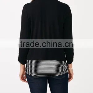 Maternity 3/4 Sleeve Maternity Cardigan Long Cardigan Abaya Long Sleeve Crochet Cardigan thumbnail-3