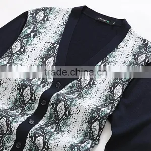 100% Fine Cotton Mens Knitwear Cardigan thumbnail-3