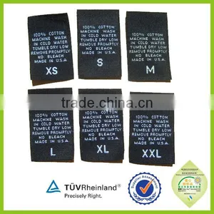 Personalized Fabric Cheap Custom Clothing Raised Print Labels for Sale thumbnail-3