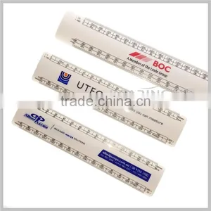 Durable Plastic Glossy Surface Flat Oval Scale Ruler ( 30cm & 15cm ) With Different Proportions thumbnail-1