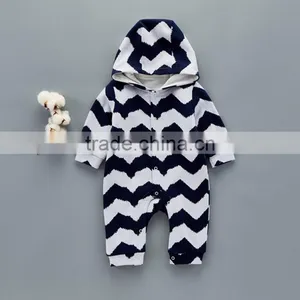 Bulk Wholesale Baby Clothes Infant Outfits Wave Patterned Jumpsuit thumbnail-3