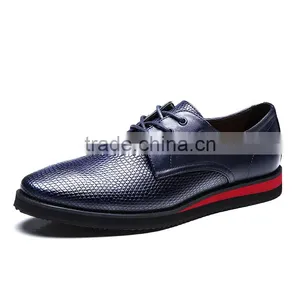 Best Quality Genuine Leather Casual Shoes Fashion for Men Brand China Factory, Top Grade Hot Sell Black Leather Shoes Casual thumbnail-6
