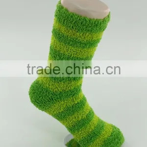 Cheap Soft Microfiber Cozy Stirp Socks Women thumbnail-6