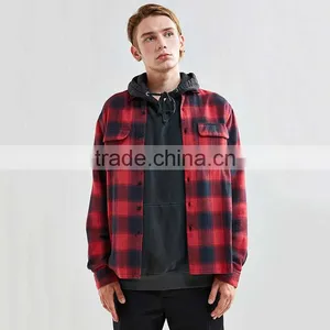 Custom Long Sleeve Check Shirts for Men Italian Style Linen Mens Shirts Designer thumbnail-1