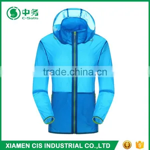 Custom Outdoor Ultrathin Sunscreen Ladies Blank Skin Jacket With Hood thumbnail-4