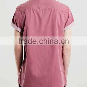 Man Short Sleeve Blank Casual Wear Shirt for Sale thumbnail-4