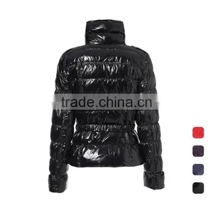 Custom 2017 Latest Fashion Western Ladies Winter Duck Down Feather Women Jackets thumbnail-3