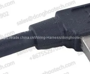 USB 2.0 Cable Right Angle A to Right Angle B 28/28AWG Black 3ft. thumbnail-1