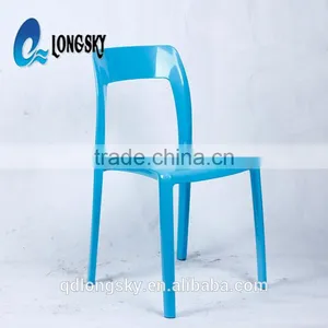 LS-4027B Triumph Outdoor Plastic Dining Chair Cheap Stackable PP Chair ABS Seat Restaurant Chair thumbnail-1