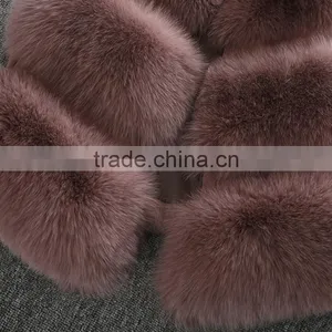 Luxury Fashion Sexy Women Apparel Short Fox Fur Vest thumbnail-4