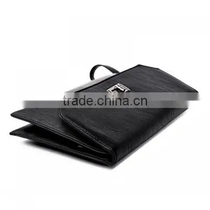 PU Leather Polyester Solid 82694 Girls Shoulder Long Strip Bag thumbnail-2