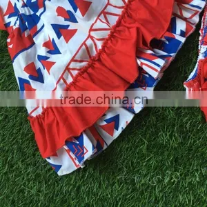 2016 New Baby Girl 4th of July Swing Outfits Little Girls Swing Top Bloomer Set May Memorial Day Outfits With Headband thumbnail-3