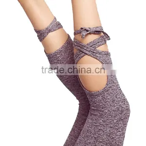 Wholesale Women Workout Sports Leggings Tie up Strappy Tights Pants Yoga Leggings thumbnail-3
