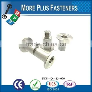 Made in Taiwan Aluminum Slotted Brass Smooth Truss Barrel Head Steel Phillips Flat Head Stainless Steel Mating Screw thumbnail-1
