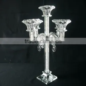 Handmade Modern 5 Head Crystal Candle Holders For Christams Holidays Home Decorative thumbnail-1