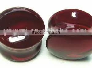 2015 Newest High Quality Double Flare Glass Ear Plug More Color Choose thumbnail-2