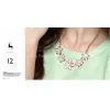 Bohemia Style Eye’s Cat Daisy Austria Diamond Necklace Elegance Style Rose Color thumbnail-3