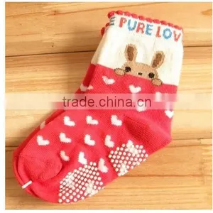 100%cotton Cartoon Anti-slip Children Socks thumbnail-4