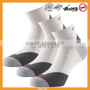 Brand Quality Combed Cotton Sock for Summer Embroidery Logo Girls Pink Anklet Socks thumbnail-1