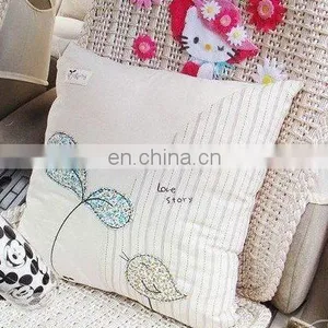 Cushion Cover With Appliqued Flower ,bird Shape thumbnail-1