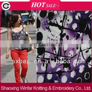 Single Jersey Rayon Egyptian Cotton Knitted Fabric for Garment thumbnail-1