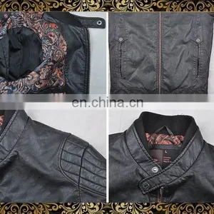 2015 Top New Design High Quality PU Leather Jacket thumbnail-4