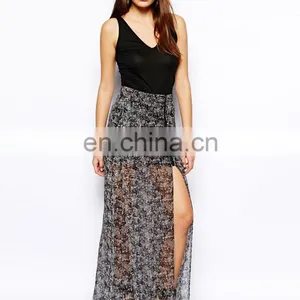2014 Summer Elegant Mature Women Traditional Long Skirt thumbnail-1