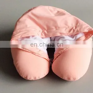 Meet ICTI Standard Custom u Shape Travel Neck Pillow With Hat Promotion Wholesale Soft Plush Pillow Neck thumbnail-4