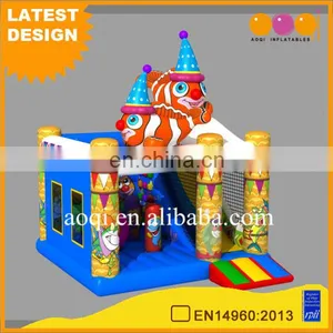 Top Selling Products 2017 Inflatable Clown Fish Combo Inflatable Jumping Bed for Kids Entertainment thumbnail-1