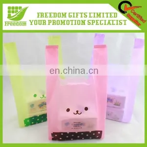 Promotional Logo Printed Packaging Shopping Bag Plastic Bag thumbnail-3