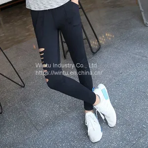 Newest Cutted Sexy Leggings Outfit Pants Online Shopping thumbnail-1