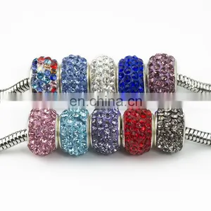 Factory Directly ! Wholesale Big Hole Loose Beads DIY Rhinestone Chain Accessories thumbnail-1