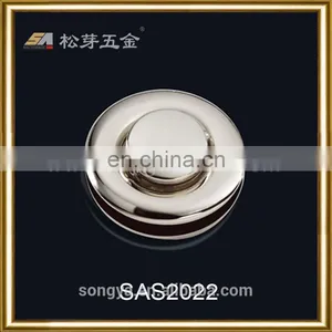Fashion Round Locks For Woman's Handbag, Plated Push Lock for Handbag, Zinc Alloy Push Locks For Handbag thumbnail-1