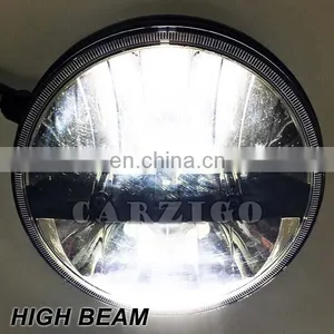 Made in Guangzhou IP68 IP6K9K 30w Round 7 Inch LED Headlamp With High Beam Low Beam for Jeep Wrangler for Land Rover Defender thumbnail-4