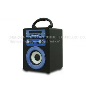 Wooden Portable Bluetooth Speaker With Karaoke and FM Function thumbnail-3