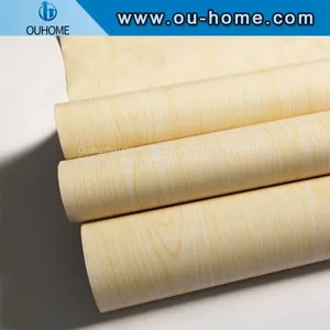 OUHOME Wood Grain Self Adhesive Decorative PVC Lamination Film Furniture Decorative Sticker thumbnail-1
