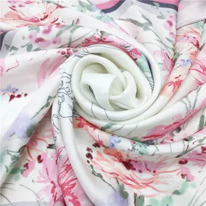 Best Price High Quality Digital Print Custom Fringe Silk Scarf thumbnail-4