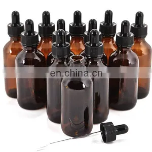 2oz Easy Refillable Storing Essential Oils Perfumes or Colognes Amber Boston Bottles thumbnail-1