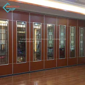 High Absorption Interior Movable Partition Wall Good Quality Folding Sliding Active Aluminium thumbnail-1
