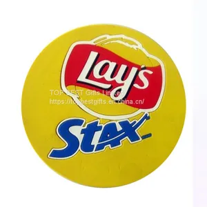 Custom Shape Promotional 3D Soft PVC Rubber Coasters thumbnail-1