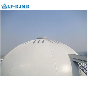 Prefabricated Long Span Galvanized Steel Space Frame Structure Coal Yard Storage Coal Storage Shed thumbnail-2